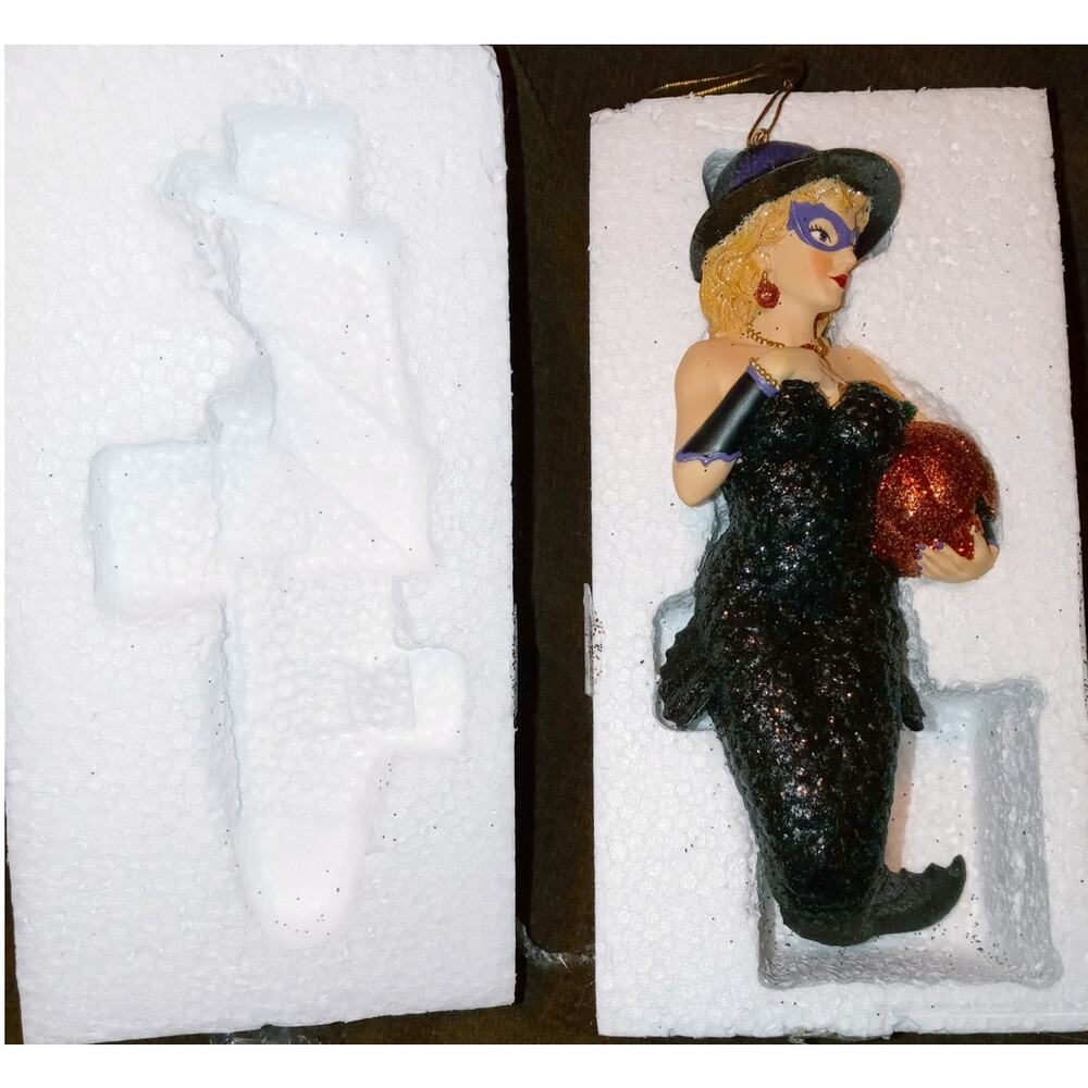 Very Rare December Diamonds Trixie Witch Halloween Mermaid Ornament 2006 W/Box